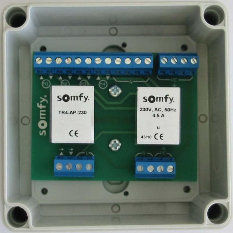 somfy, Zubehör Gebäudesicherheit, Trennrelais TR4-AP-230 1822293