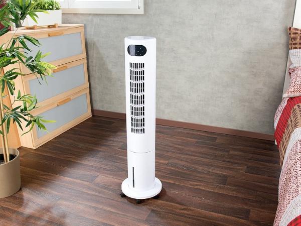 Immagine prodotto Sichler Ventilatore a torre 3in1, raffreddatore d'aria e umidificatore, oscillazione 80°, 40 W (53 dB)