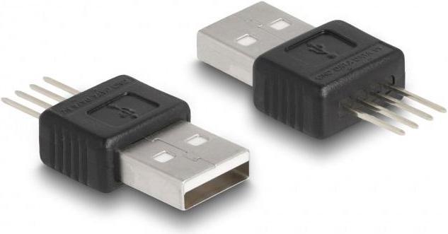 Image du produit Delock Adaptateur USB 2.0 Type-A mâle vers 4 broches (USB 2.0, 3.47 cm)
