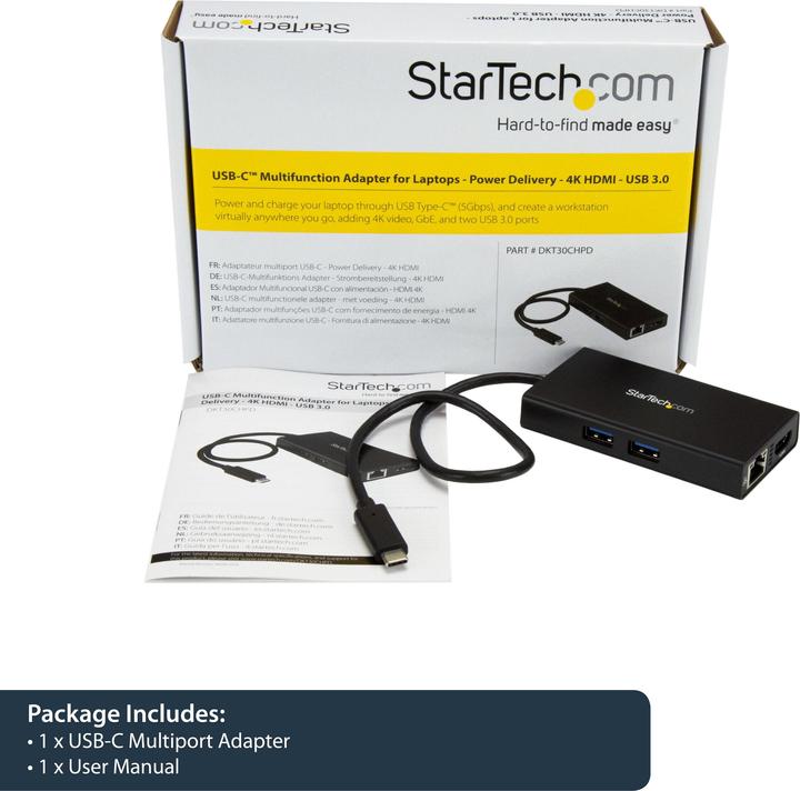 Image du produit StarTech Adaptateur multifonctionnel Usb-c (USB-C)