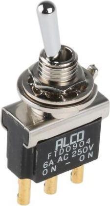 Produktbild TE Connectivity Kippschalter 1-polig E-E 6A 250VAC/28VDC