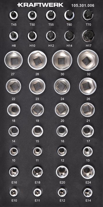Actual product image Kraftwerk Socket spanner Hexagon socket. TX (S-insert)
