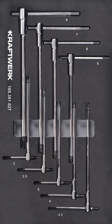 Kraftwerk Maniglia a T con esagono incassato