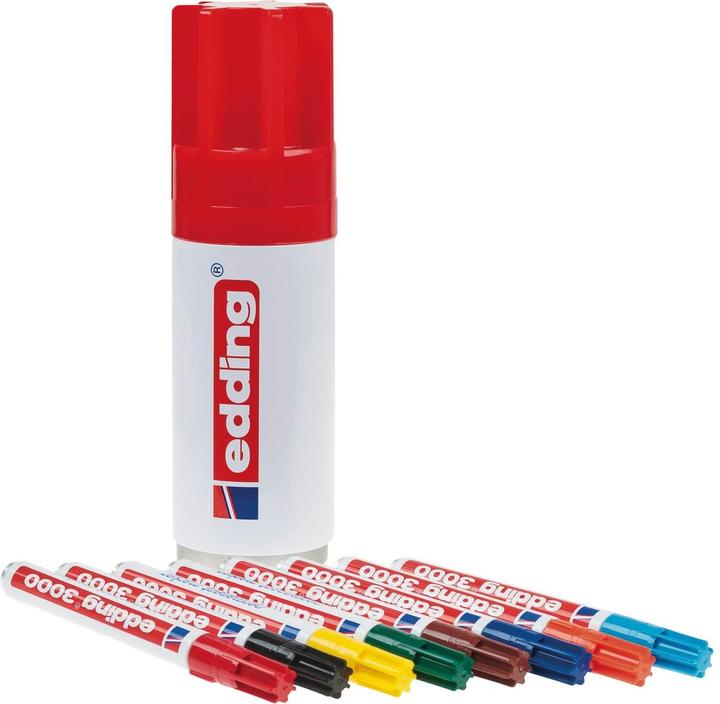 Immagine prodotto Edding 3000 (Multicolore, 3 mm, 8 x)