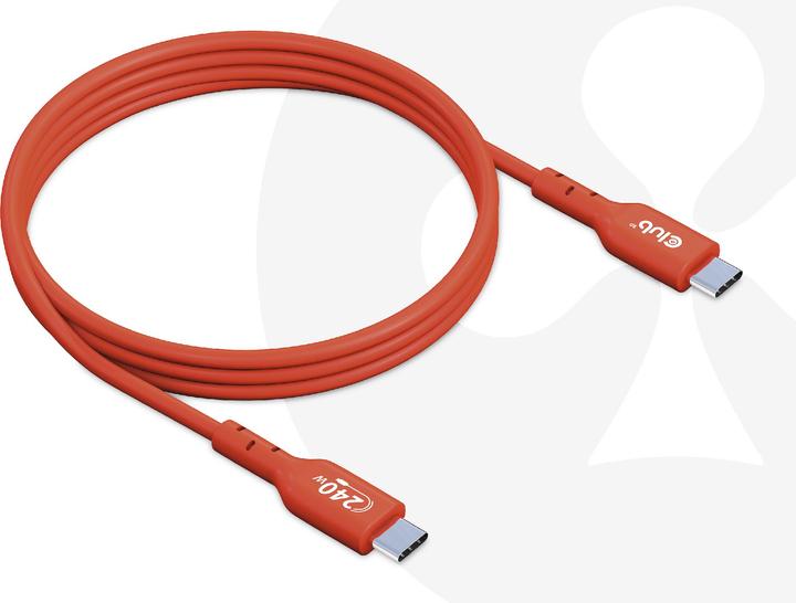 Image du produit Club 3D Club3D câble USB 2 type C PD 240W / 480Mb 1m p/p retail (1 m, USB 2.0, 240 W)
