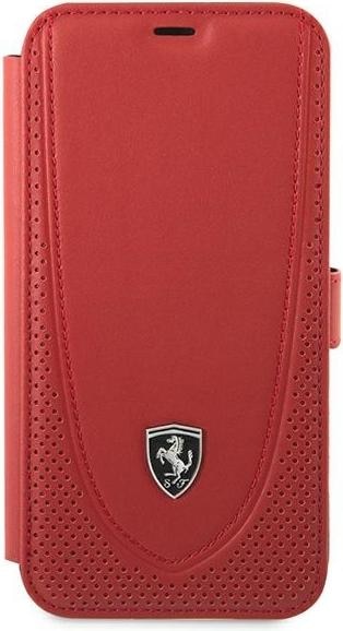 Produktbild Ferrari FEOGOFLBKP12LRE iPhone 12 Pro Max 6,7" czerwony/red book Off Track Perforated (Apple iPhone 12 Pro Max)