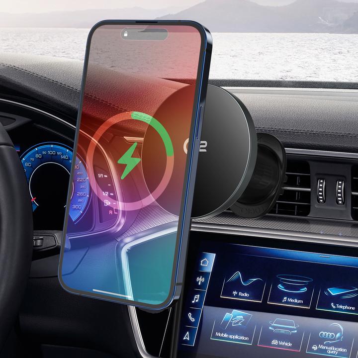 Produktbild FoneKit Air Vent Mag 15W Magnetic Qi2 Car Charger