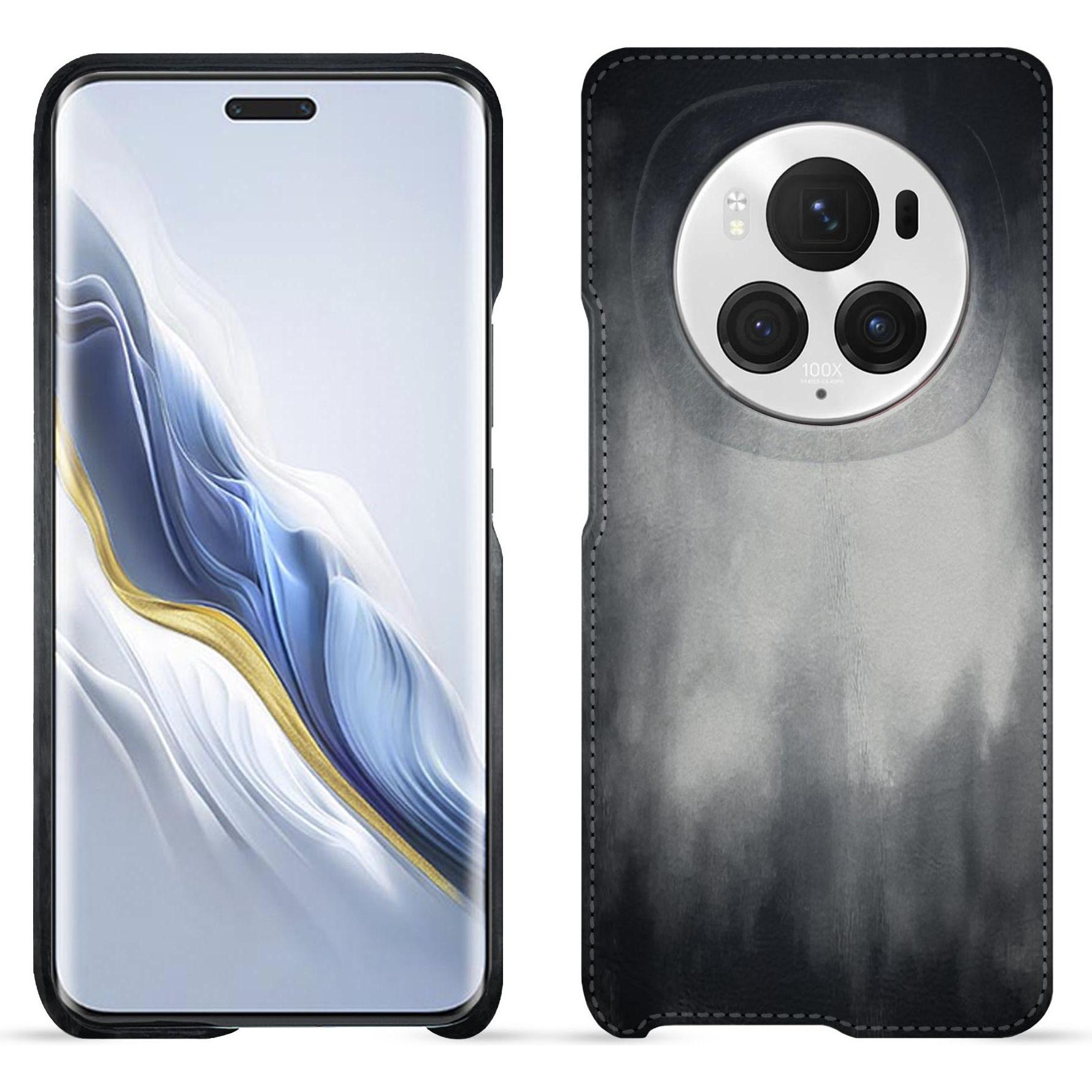 Thumbnail - Noreve Lederschutzhülle (Honor Magic6 Pro), Smartphone Hülle, Grau