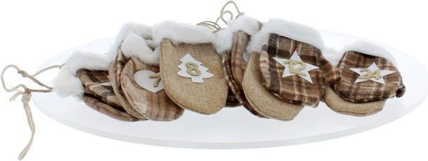MICA Living Adventskalender - Socken - braun - ca. 20 x 18 x 8 cm