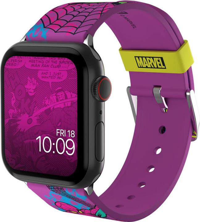 Actual product image Moby Fox Marvel bracelet pour smartwatch Spider-Man Blacklight (Silicone)