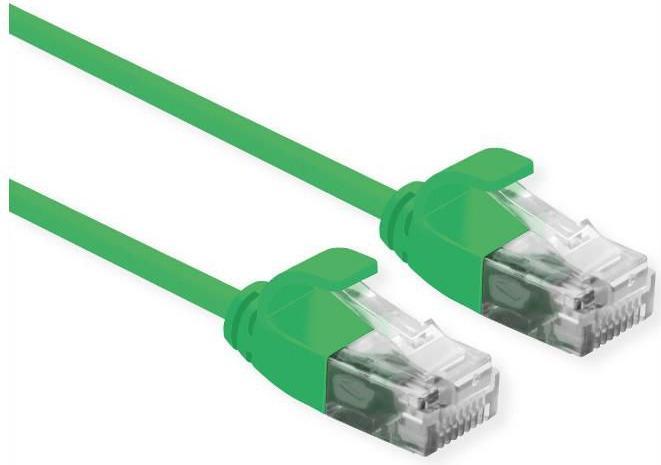 Produktbild Roline UTP DataCenter Patchkabel Kat.6A, LSOH, slim, grün, 1 m (U/UTP, CAT6a, 1 m)