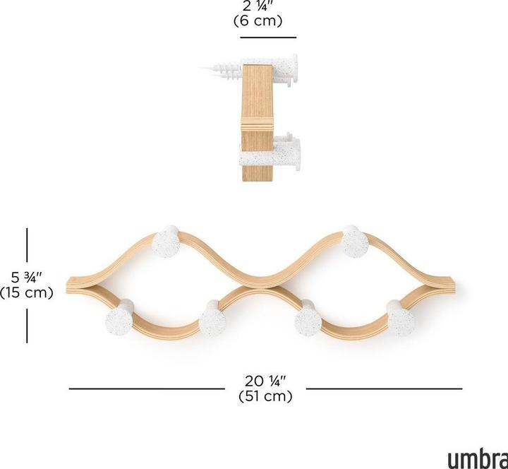 Immagine prodotto Umbra Montage 6 Hook Wht/Nat