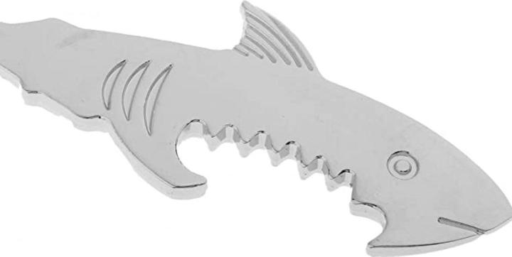 Actual product image PhoneLook Porte-clés / bijoux universel requin décapsuleur bouteille bière / soda poisson