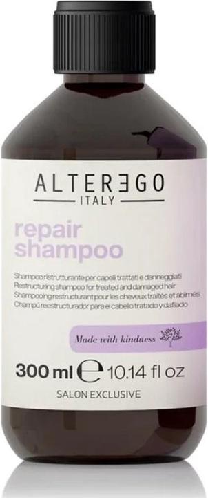 Image du produit Alterego REPAIR Shampooing restructurant pour cheveux abîmés 300ml (300 ml, Shampoing liquide)