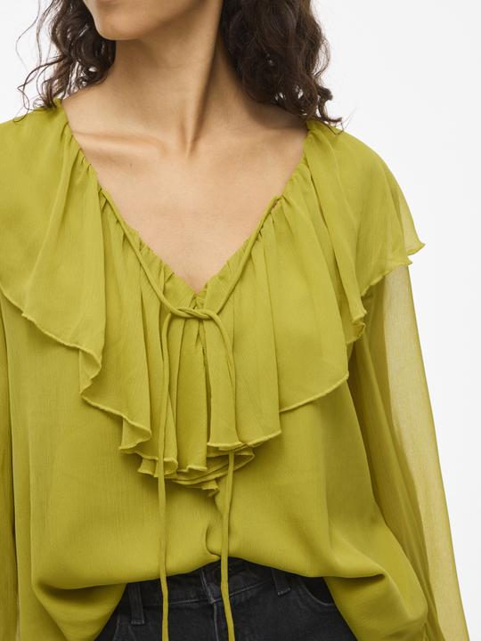 Immagine prodotto Vila VIHELA Rüschen Oberteil mit langen Ärmeln (38)