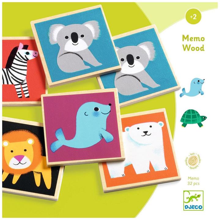 Immagine prodotto Djeco Memo Wood (Francese, Inglese, Italiano, Svizzero-tedesco)