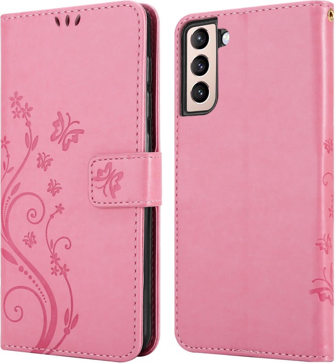 Produktbild Cadorabo Flower Book Hülle (Samsung Galaxy S21 5G)