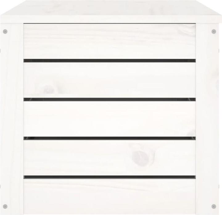 Immagine prodotto vidaXL Truhe Weiss 89x36,5x33 cm Massivholz Kiefer,Farbe