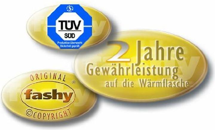 Produktbild Fashy Waermflasche Doppellamelle l rot (2 l, Bettflasche ohne Bezug)