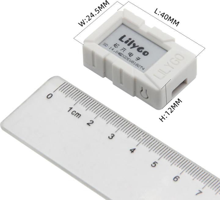 Image du produit Lilygo TTGO Mini E-Paper Core ESP32 avec écran de 1,02 pouce et boîtier