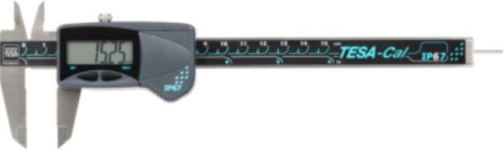 Actual product image Tesa Technology CAL Digital Caliper IP 67 Measuring range 0-150 mm round