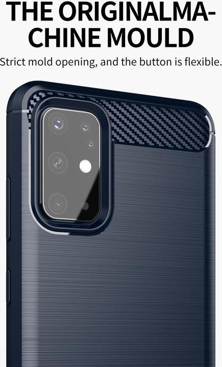 Produktbild Cadorabo TPU Ultra Slim carbon edelstahl Kombi Cover (Samsung Galaxy S20+)
