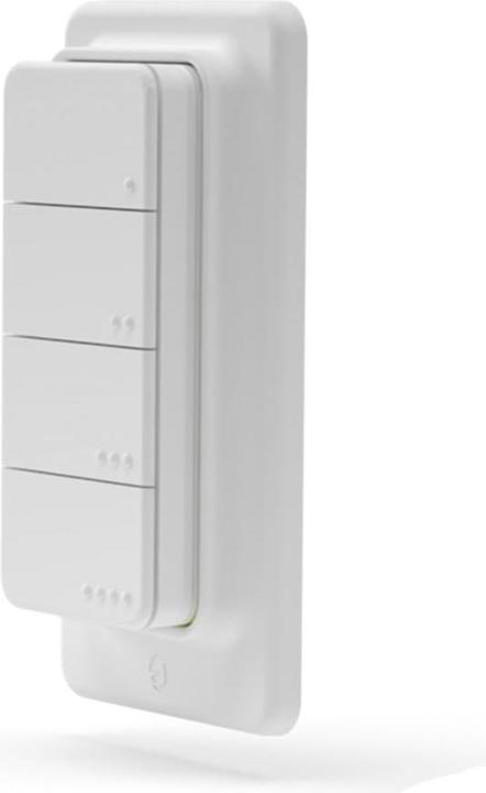 Shelly BLU RC Button 4 ZB - White (Gerätespezifische Fernbedienung, Bluetooth, Radio Frequency (RF))