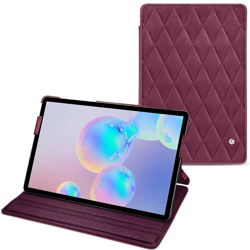 Noreve Lederschutzhülle horizontal (Galaxy Tab S6), Tablet Hülle, Violett