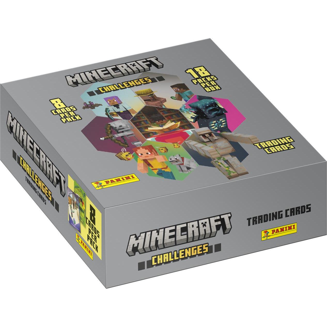 Panini Minecraft - Challenges Trading Cards Flow Packs Display (18) (Inglese, Display del booster)