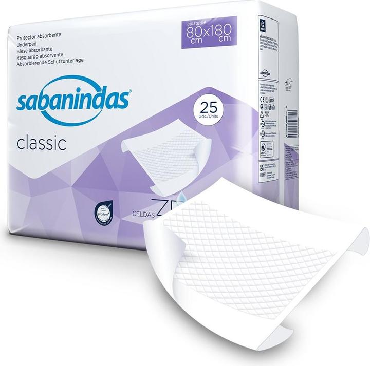 Immagine prodotto Sabanindas Cuscino classico 80x180 - superficie assorbente 60x90 (25 x)