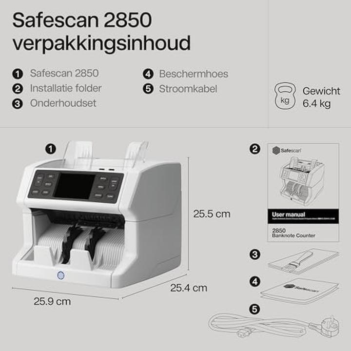Actual product image Safescan 2850 (Bill validator, Bank note counter)
