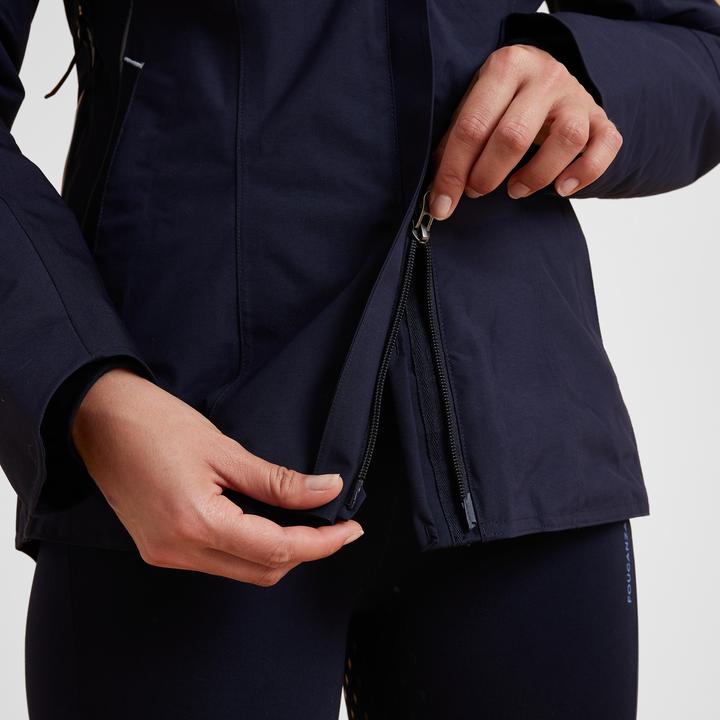 Produktbild Fouganza Winter-Reitjacke 580 wasserdicht Damen blau (XL)