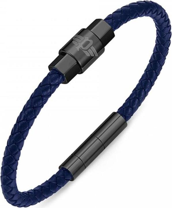 Produktbild Police Shelf - Blue leather bracelet Rock Rebel PEAGB0001403/4 - Length: 20 cm (20 cm, Leder)