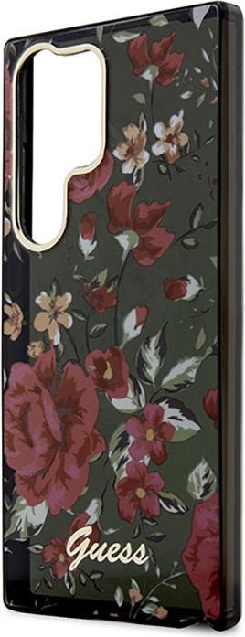 Produktbild Guess GUHCS23LHCFWSA S23 Ultra S918 green/kaki hardcase Flower Collection (Samsung Galaxy S23 Ultra)