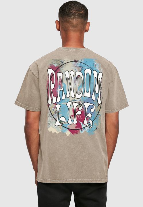 Produktbild Merchcode Random Life Acid Washed Heavy Oversized Tee - 112665 (XXL)