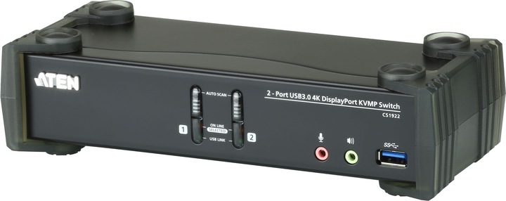Actual product image Aten CS1922 2-Port USB 3.1 Gen 1 4K DisplayPort 1.2 KVM