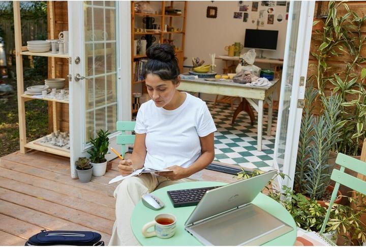 Produktbild HP 350 Compact Draadloos Toetsenbord Wit Qwerty (US, Kabellos)