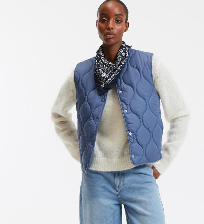 Actual product image La Redoute Collections Steppgilet mit Druckknöpfen (38)