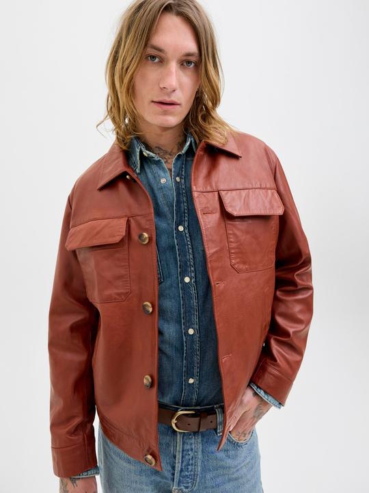 Actual product image Jack & Jones Lederjacke Lederjacke (M)