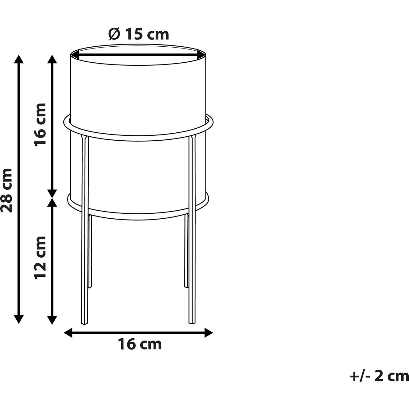 Thumbnail - Beliani, Blumentopf, Milea (16 cm)