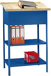 Immagine prodotto Pavoy Scrivinpiedi per uso industriale, versione aperta, blu genziana. (70 cm, 60 cm)