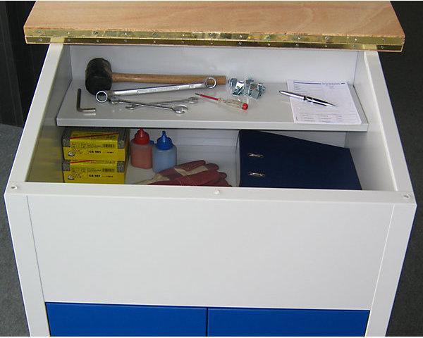 Immagine prodotto Pavoy Scrivinpiedi per uso industriale, versione aperta, blu genziana. (70 cm, 60 cm)