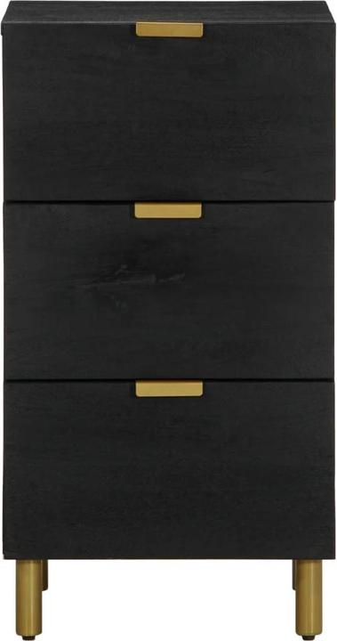 Image du produit VidaXL Buffet avec tiroirs Commode Buffet Armoire Noir Bois composite (40 x 33 x 75 cm)