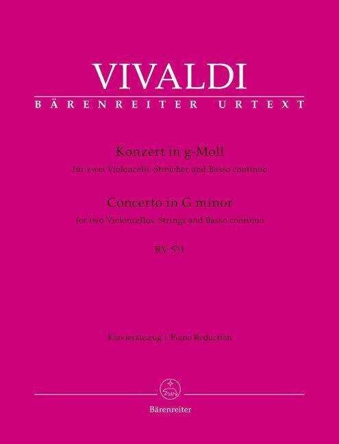 Produktbild Konzert für zwei Violoncelli, Streicher und Basso continuo g-Moll RV 531 (Deutsch, Antonio Vivaldi, Bettina Schwemer, 2021)