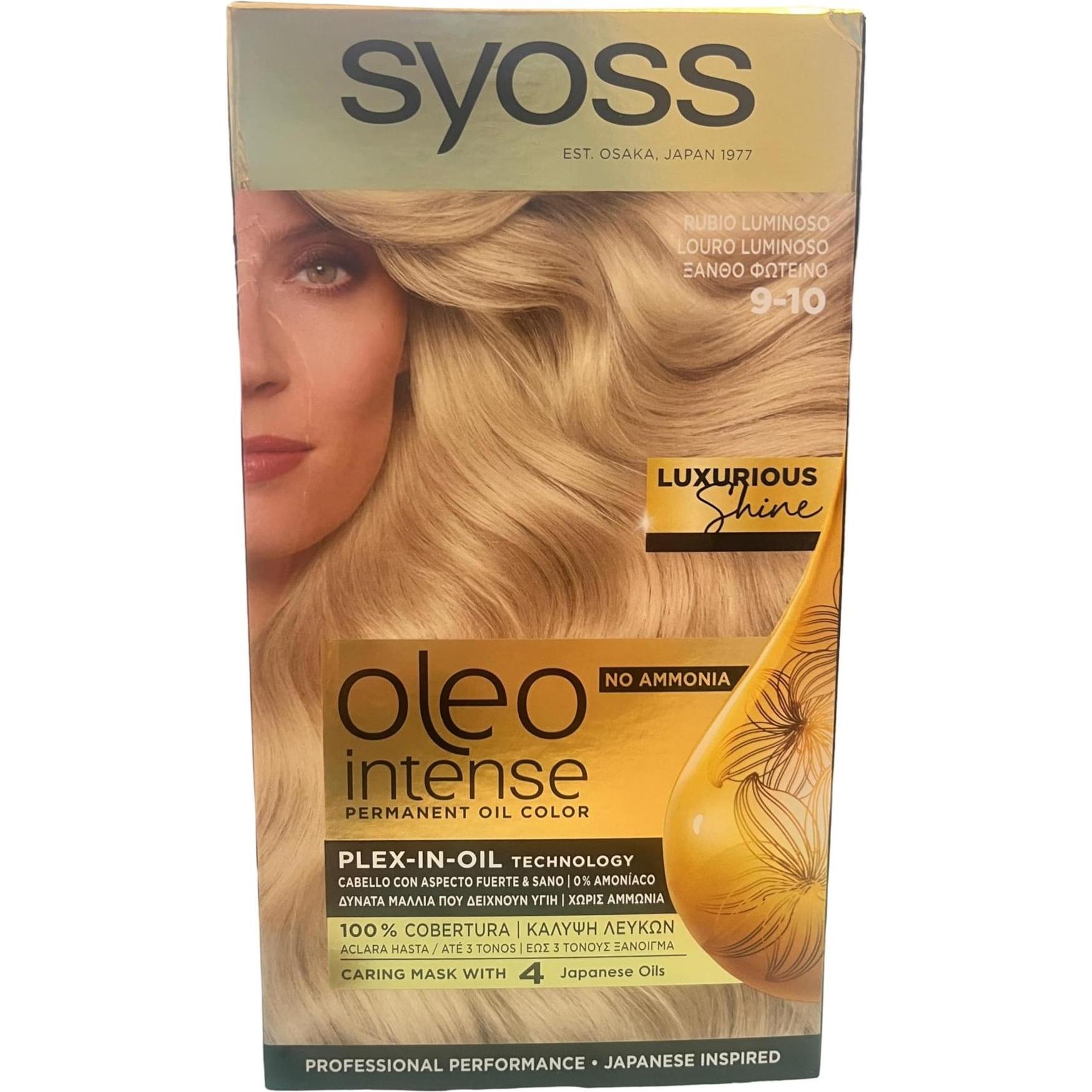 Syoss, Haarkleur, Oleo Intense Haarverf 9-10 Licht Voor licht haar (9-10 Licht Voor licht haar)