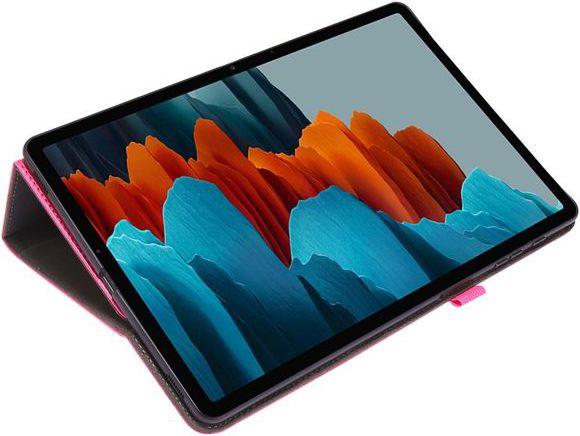 Produktbild MU Classic Zweifach faltbare Crazy Horse Leder Case Hülle (Galaxy Tab S7+)