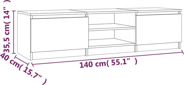 Produktbild vidaXL TV-Schrank (140 x 40 x 35.50 cm)