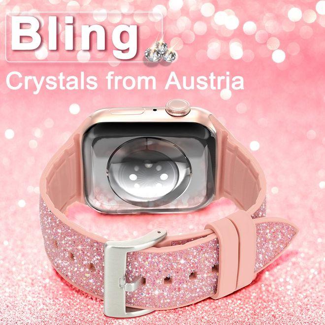 Produktbild Kingxbar Glitter Watch Band Series (38 mm, 40 mm, Silikon)