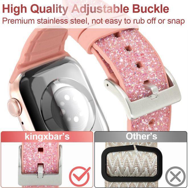 Produktbild Kingxbar Glitter Watch Band Series (38 mm, 40 mm, Silikon)