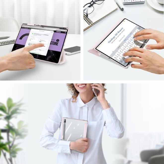 Actual product image Dux Ducis Toby Series Bookcover Cover (Galaxy Tab S8 Ultra, Galaxy Tab S10 Ultra, Galaxy Tab S9 Ultra)